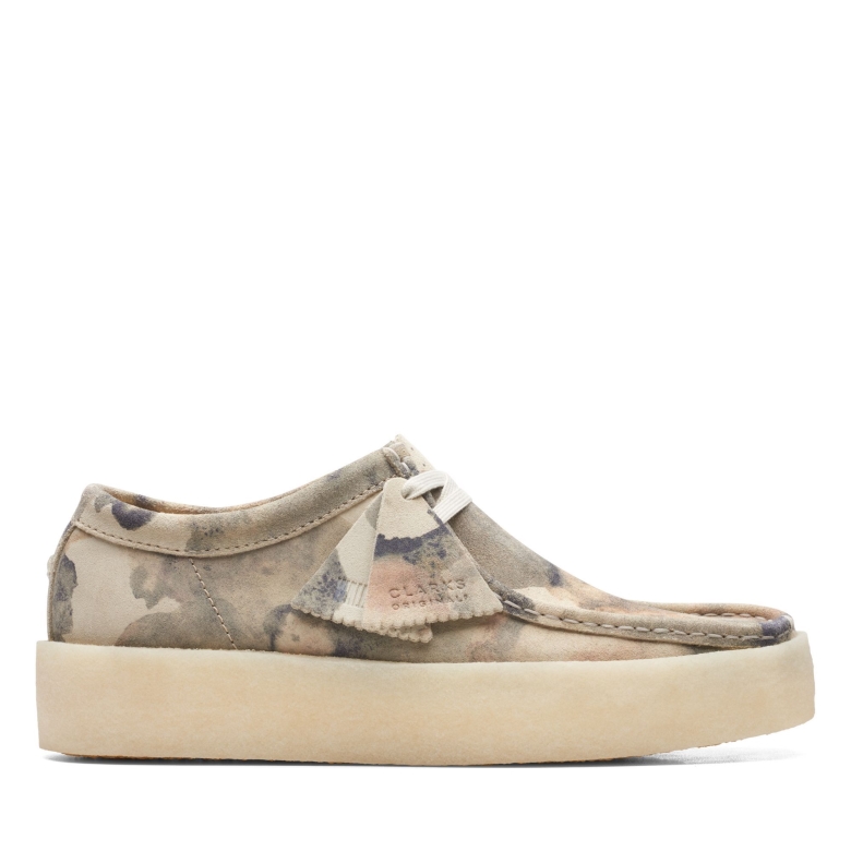 Off White Camo Clarks Wallabee Tasse