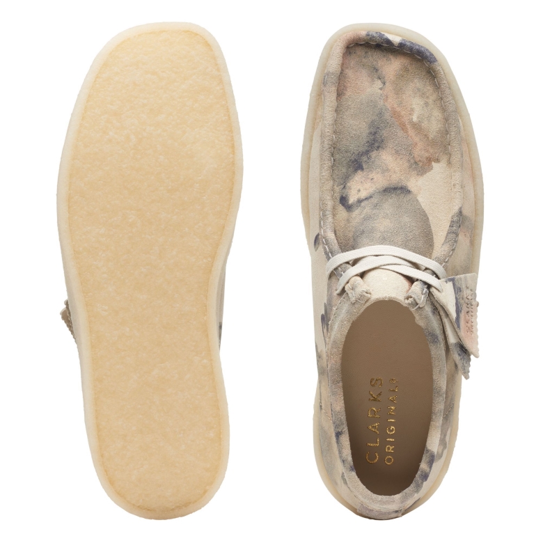 Off White Camo Clarks Wallabee Tasse