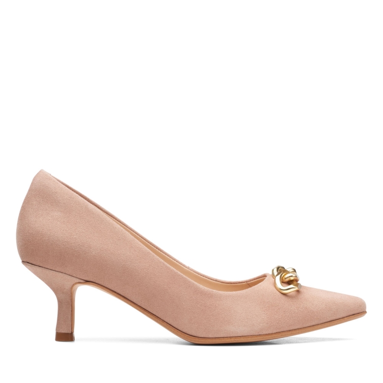 Praline Wildleder Violett 55 Trimmen Clarks