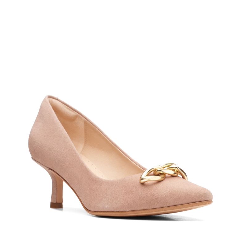 Praline Wildleder Violett 55 Trimmen Clarks