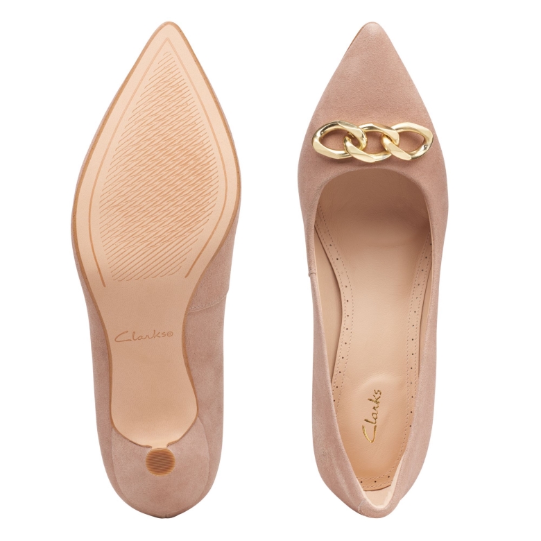 Praline Wildleder Violett 55 Trimmen Clarks