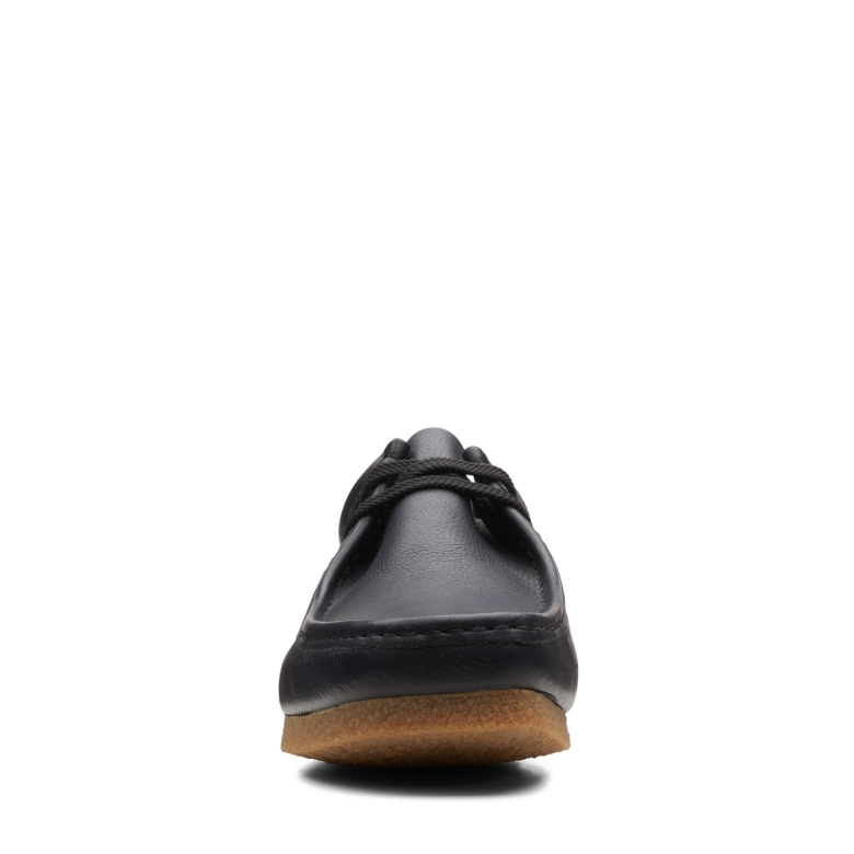 Clarks Shacre Ii Laufen Schwarzes Leder