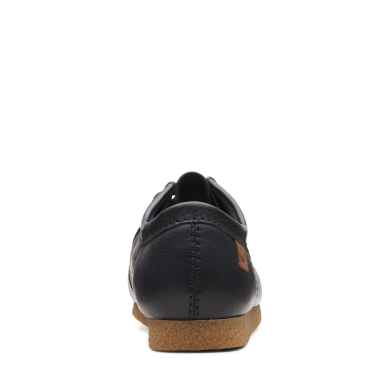 Clarks Shacre Ii Laufen Schwarzes Leder