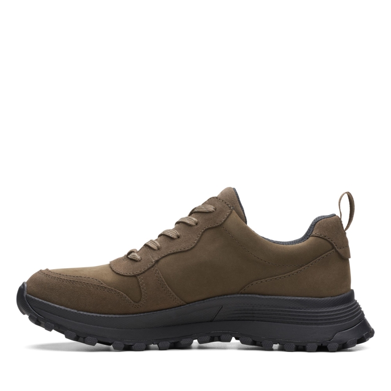 Khaki Nubuk Clarks Atl Trek Free Wp