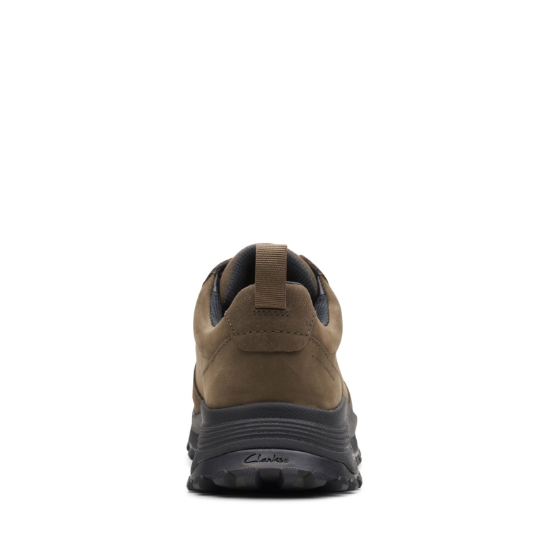 Khaki Nubuk Clarks Atl Trek Free Wp