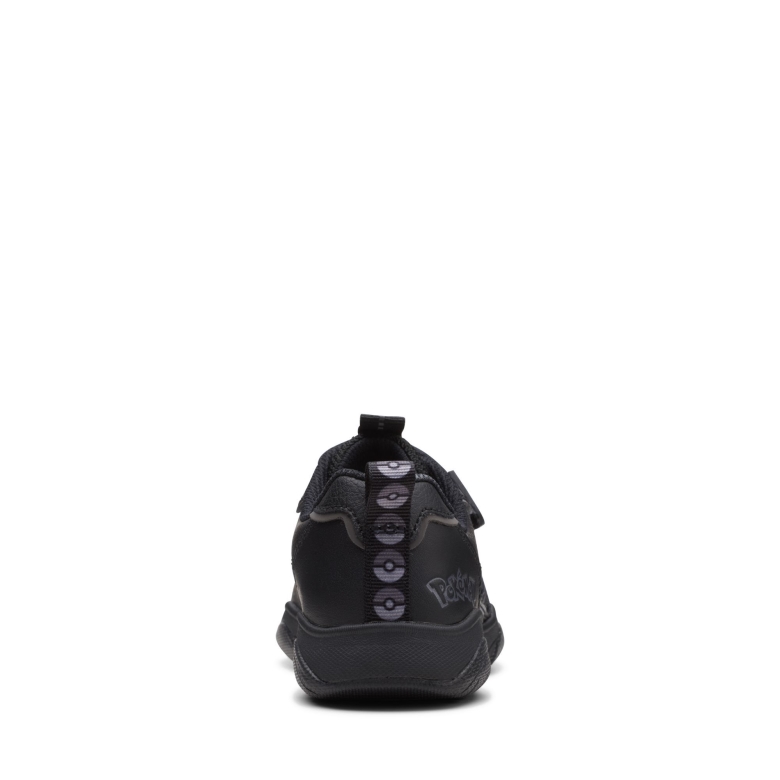 Schwarzes Leder Clarks Grip Trade K