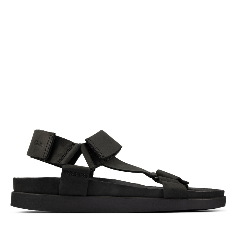 Clarks Sunder-sortiment Aus Schwarzem Nubukleder