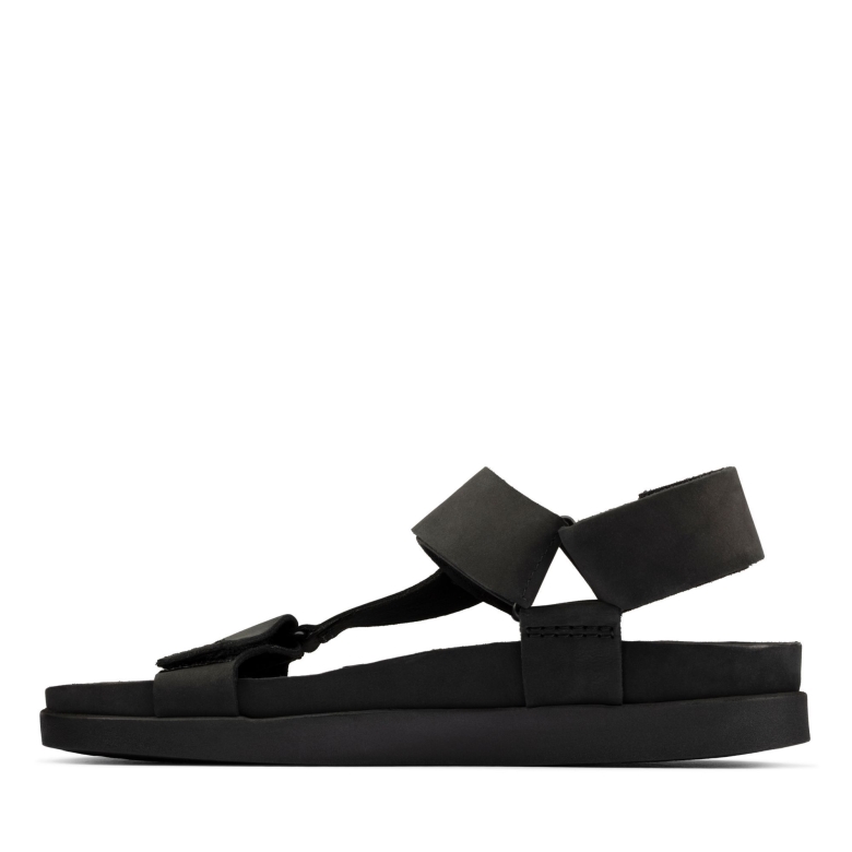 Clarks Sunder-sortiment Aus Schwarzem Nubukleder