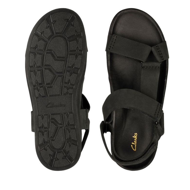 Clarks Sunder-sortiment Aus Schwarzem Nubukleder