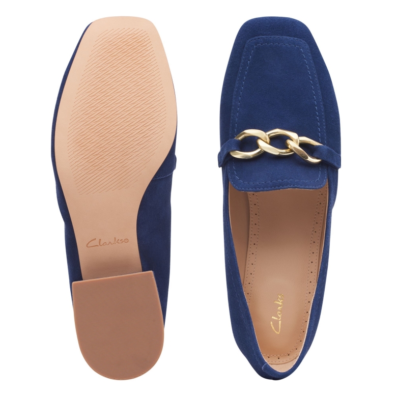 Seren 30 Step Clarks Blaues Wildleder