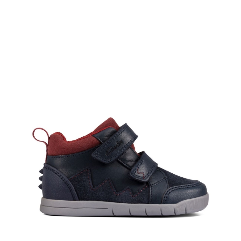 Clarks Rex Park T Marineblaues Leder