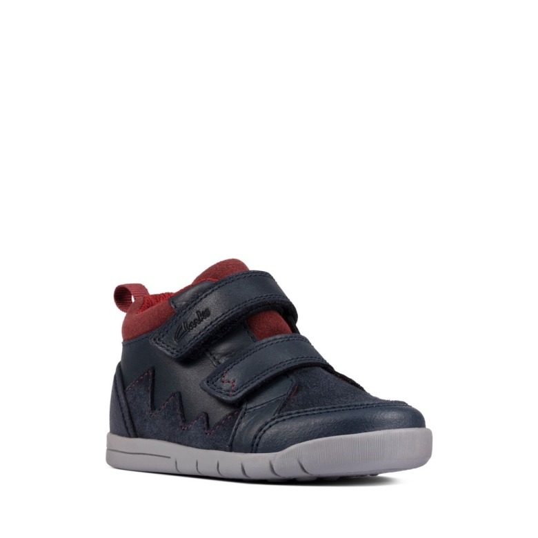 Clarks Rex Park T Marineblaues Leder