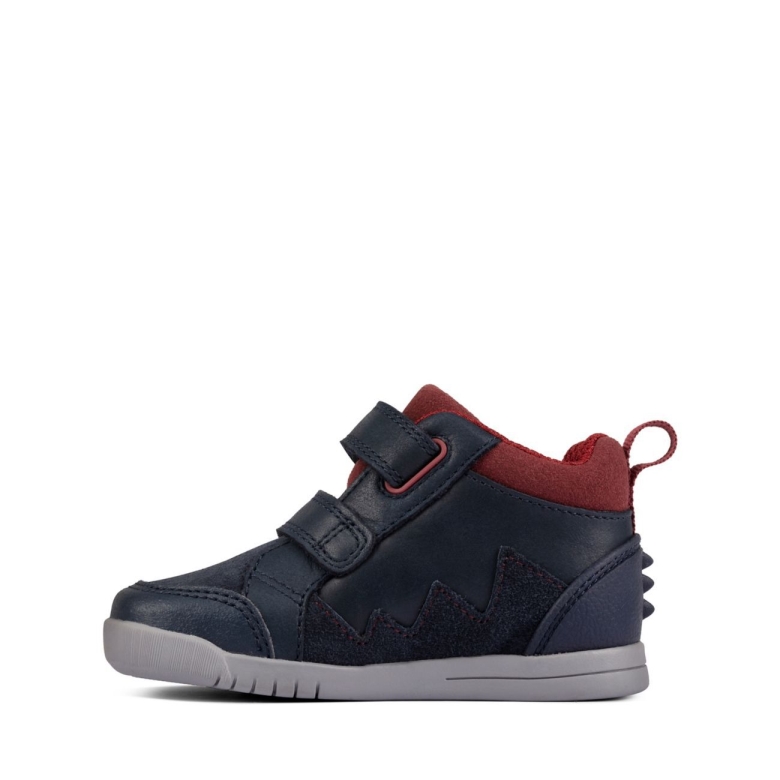 Clarks Rex Park T Marineblaues Leder