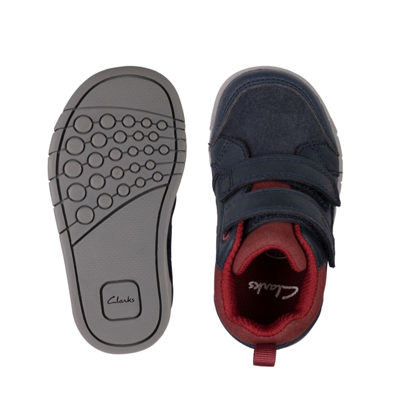 Clarks Rex Park T Marineblaues Leder