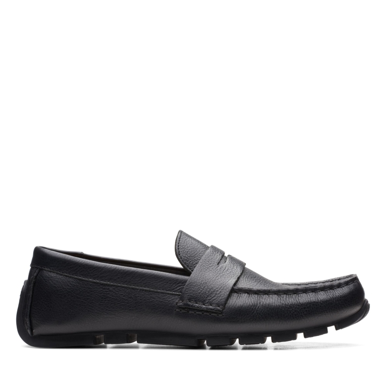 Clarks Oswick Bar Aus Schwarzem Leder