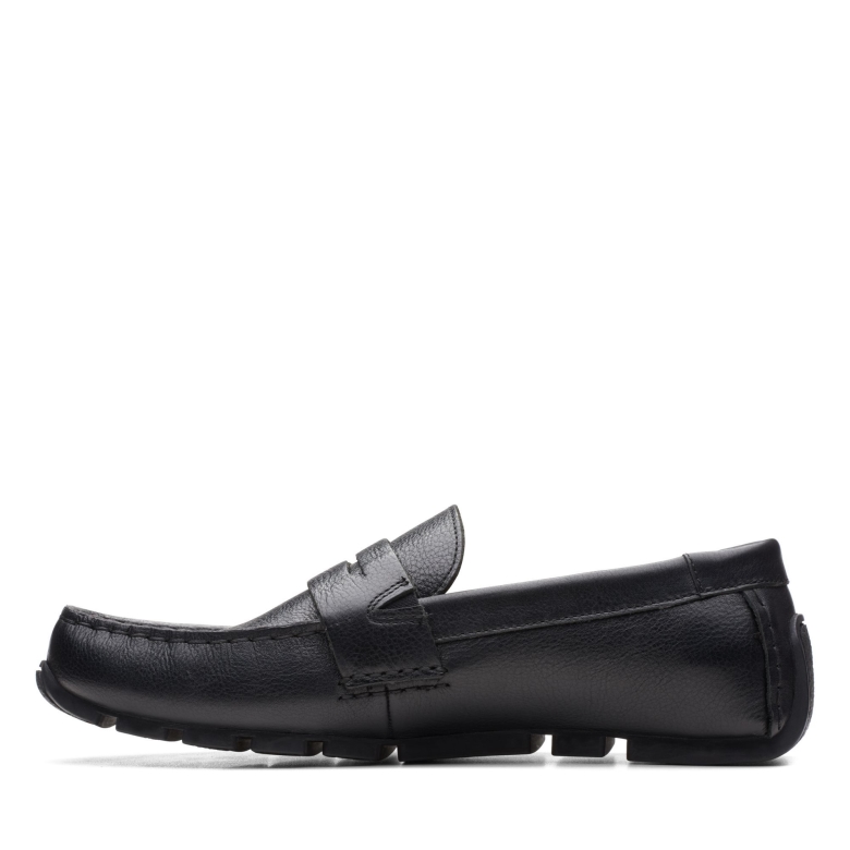 Clarks Oswick Bar Aus Schwarzem Leder