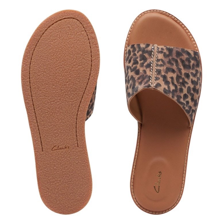 Karsea Mule Clarks Mit Leopardenmuster