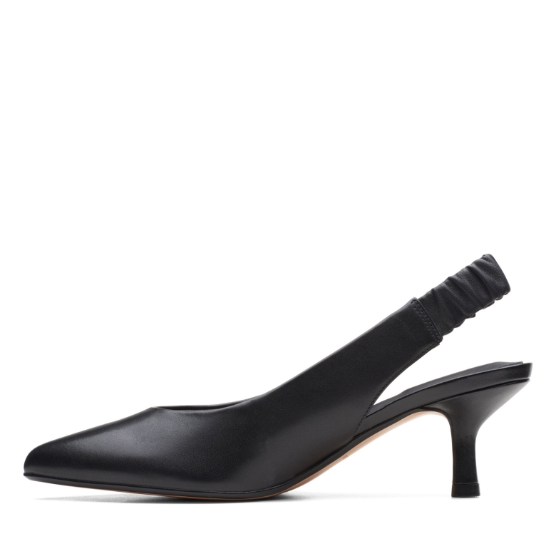 Clarks Violet 55 Sling Schwarzes Leder