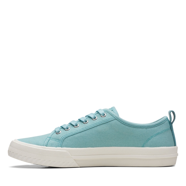 Roxby Lace Türkis Canvas Clarks