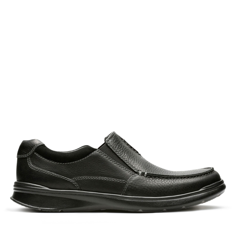 Cotrell Free Black Oily Leather Clarks