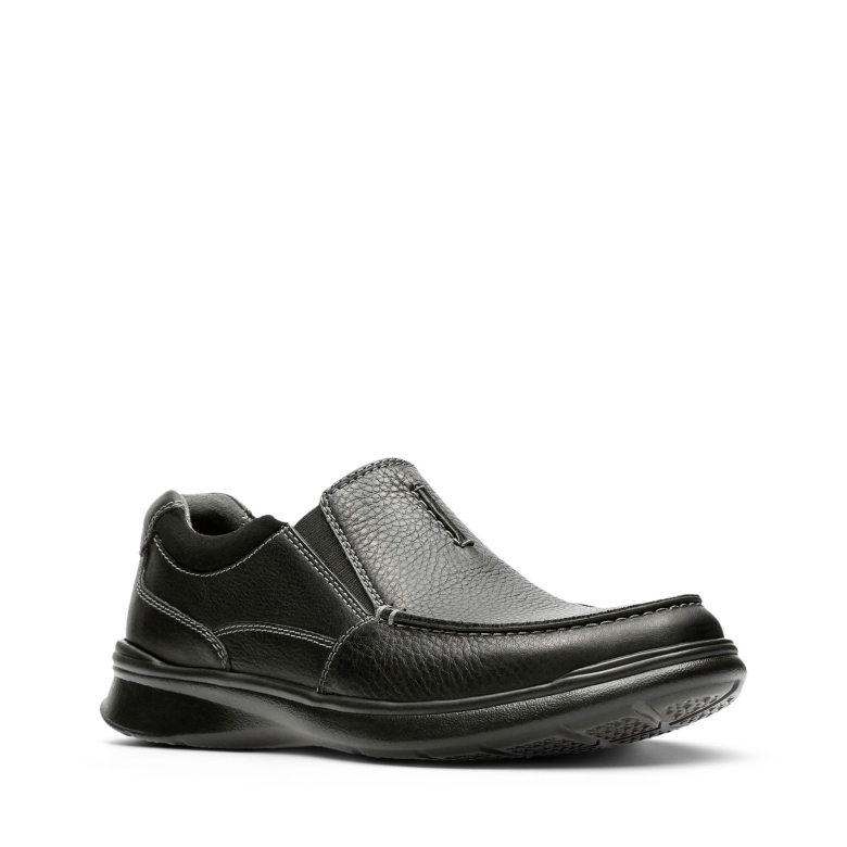 Cotrell Free Black Oily Leather Clarks