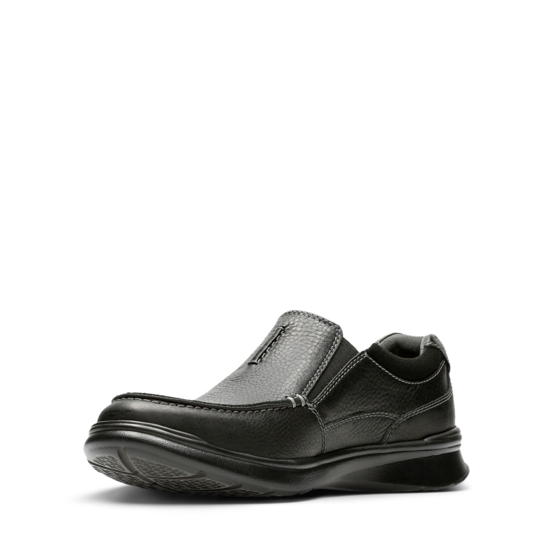 Cotrell Free Black Oily Leather Clarks