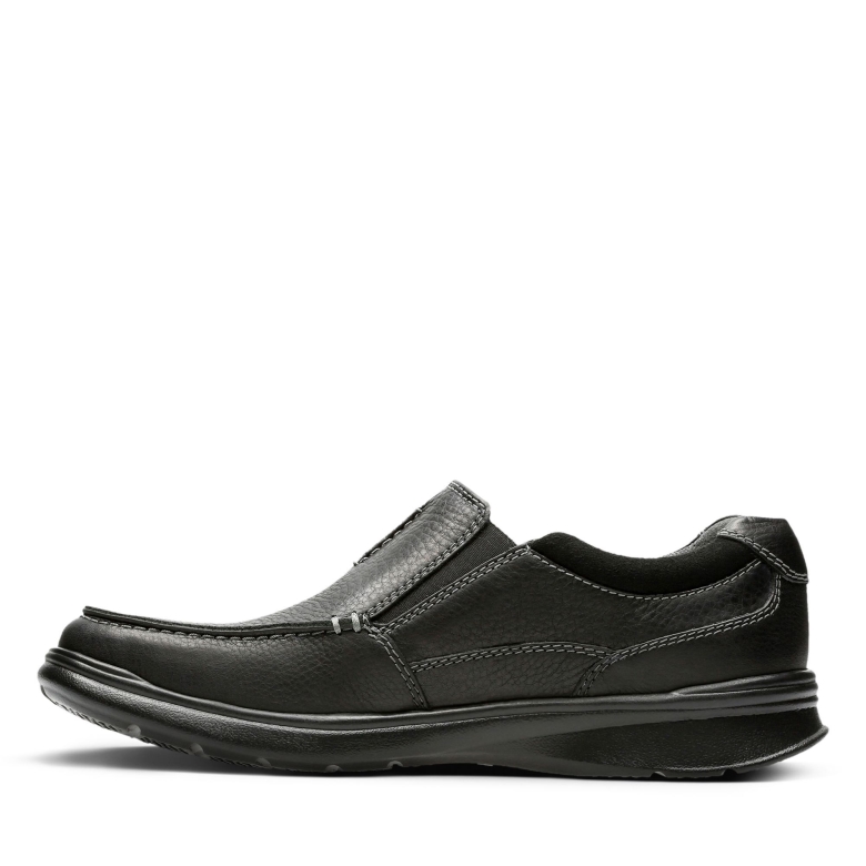 Cotrell Free Black Oily Leather Clarks