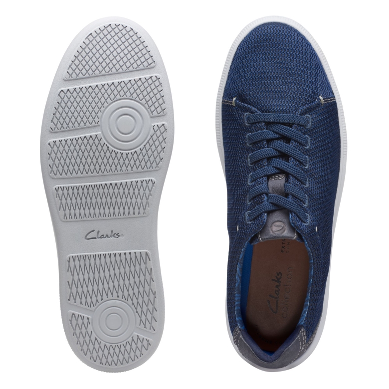 Clarks Navy Textil Cambro Low
