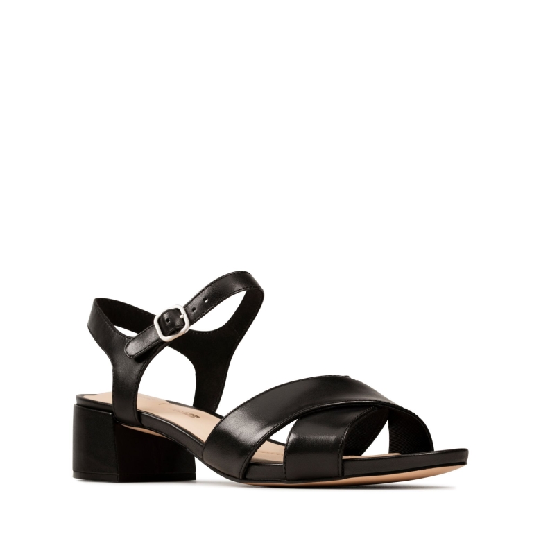 Schwarzes Clarks-sheer35-lederband