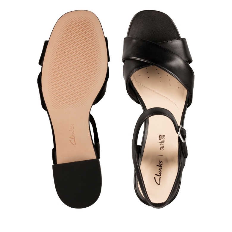 Schwarzes Clarks-sheer35-lederband