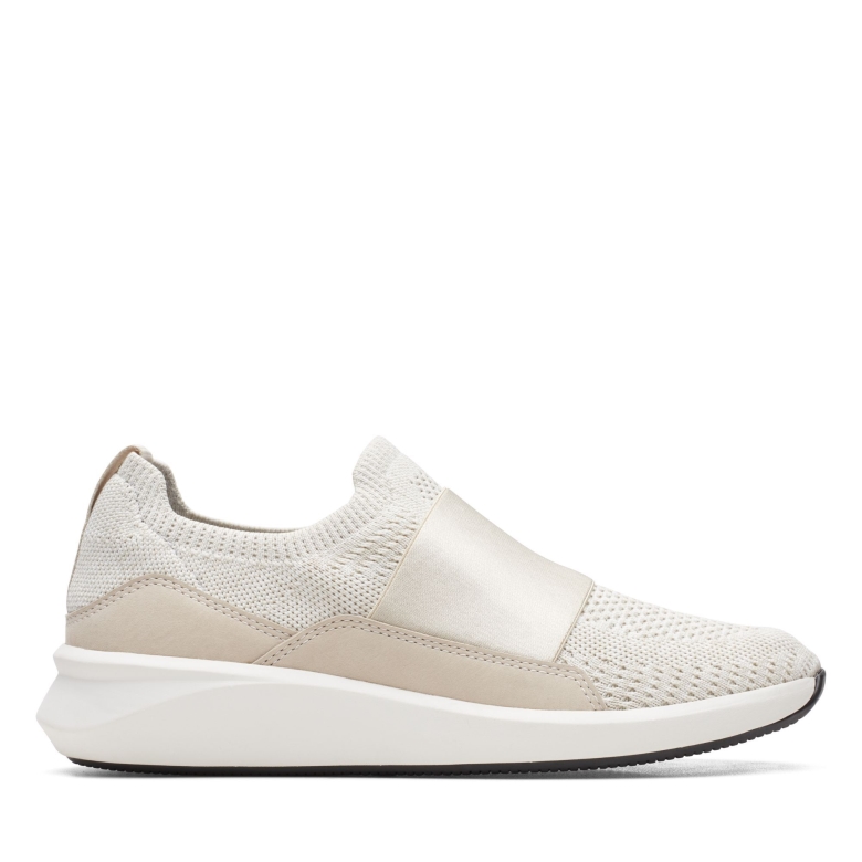 Un Rio Knit Weißer Strick Clarks