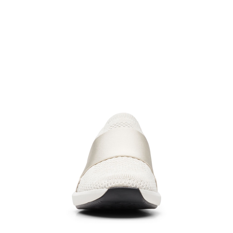 Un Rio Knit Weißer Strick Clarks