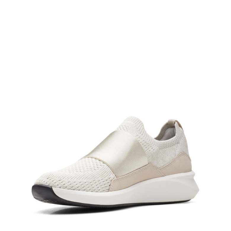 Un Rio Knit Weißer Strick Clarks