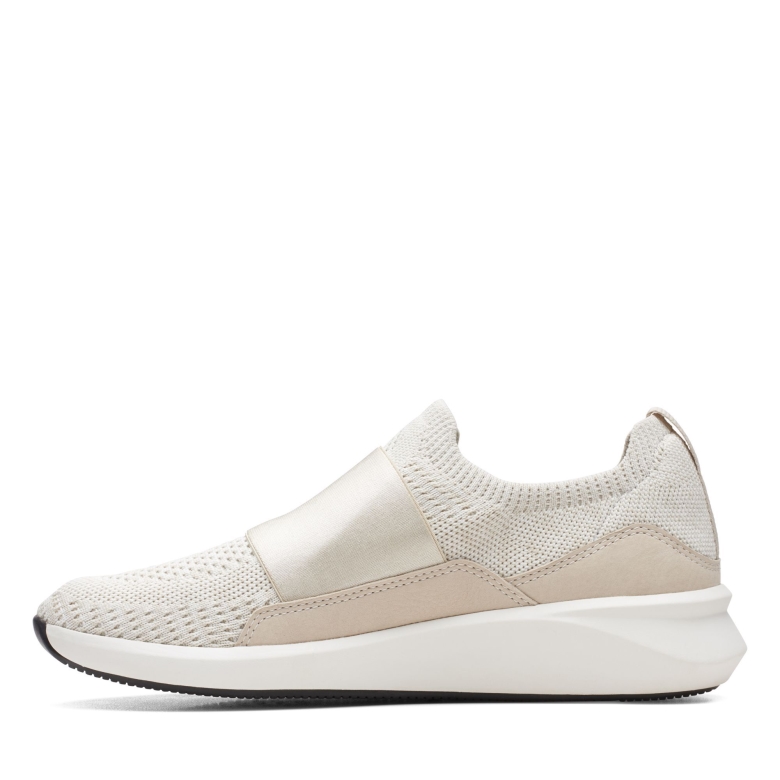 Un Rio Knit Weißer Strick Clarks
