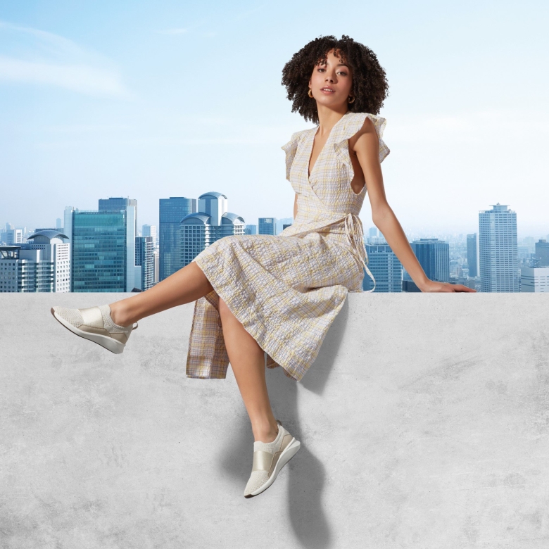 Un Rio Knit Weißer Strick Clarks