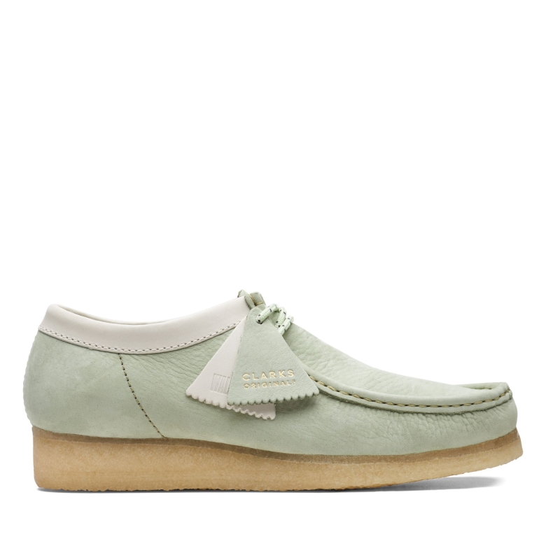 Wallabee Clarks Blassgrün