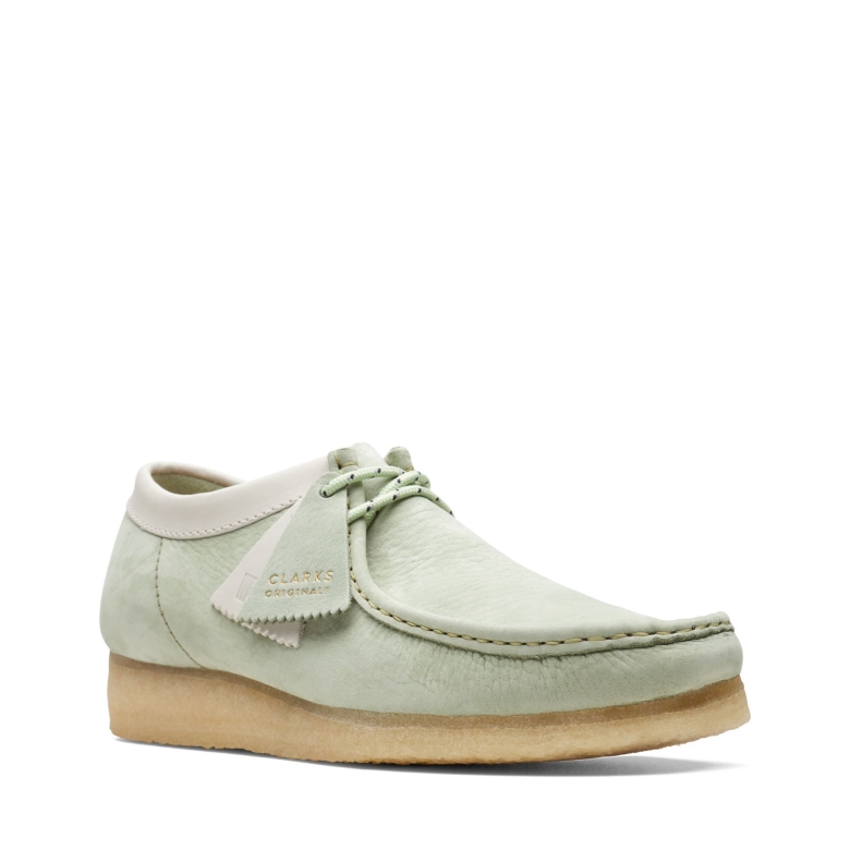 Wallabee Clarks Blassgrün
