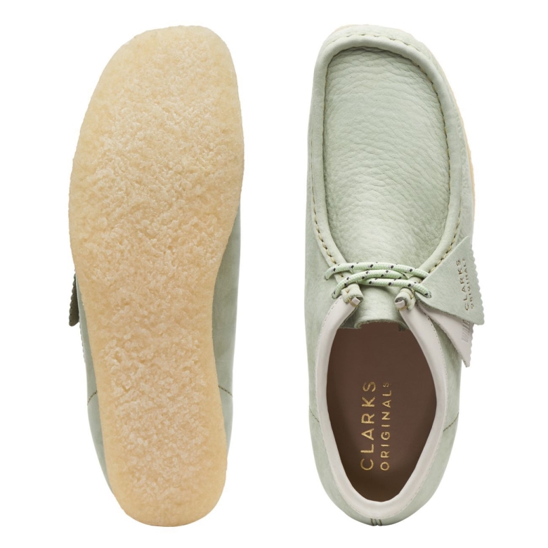 Wallabee Clarks Blassgrün