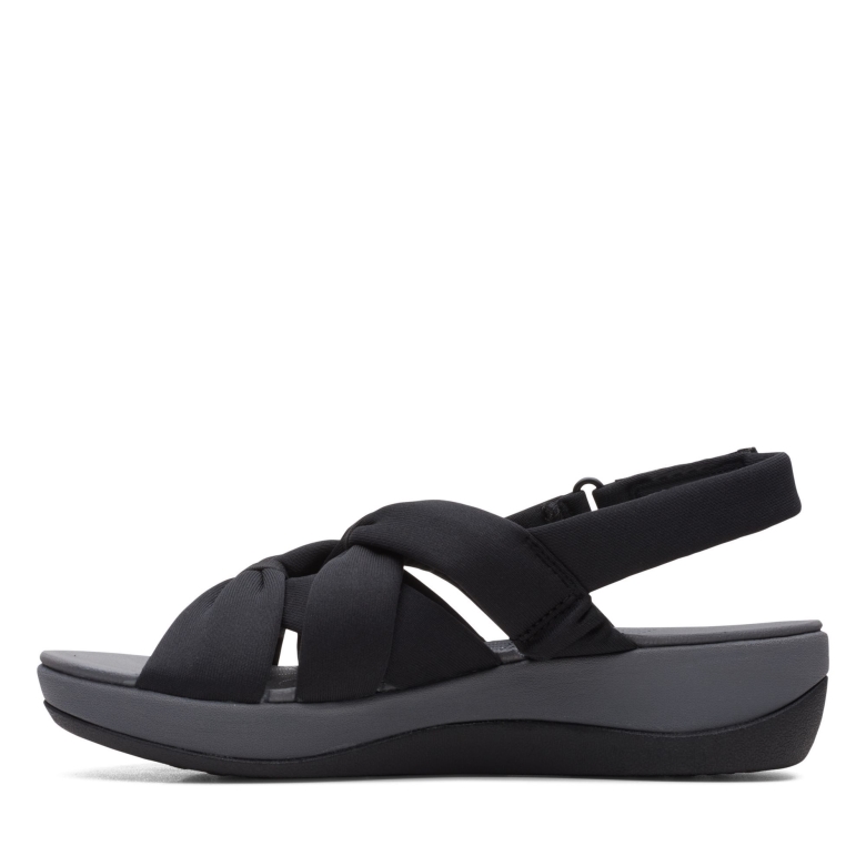Schwarze Textil Clarks Arla Meg