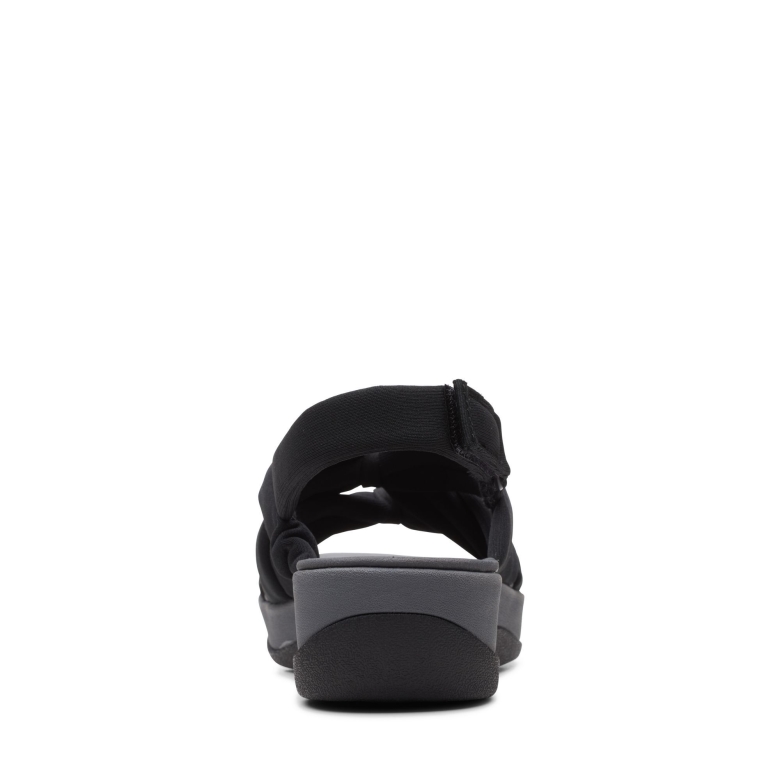 Schwarze Textil Clarks Arla Meg