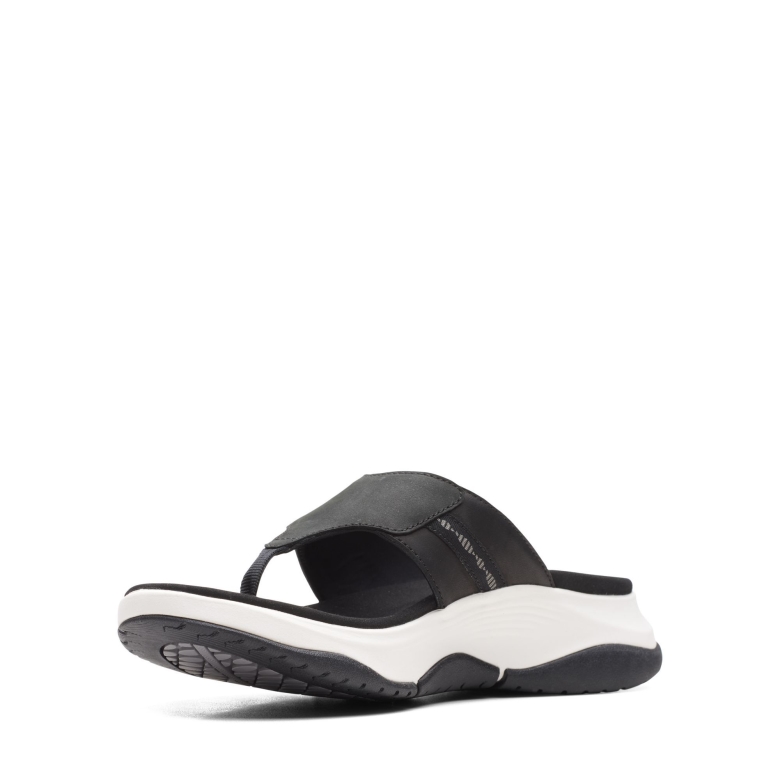 Wave 20 Sea Black Leder/nubuk Kombi Clarks