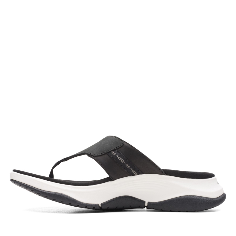 Wave 20 Sea Black Leder/nubuk Kombi Clarks