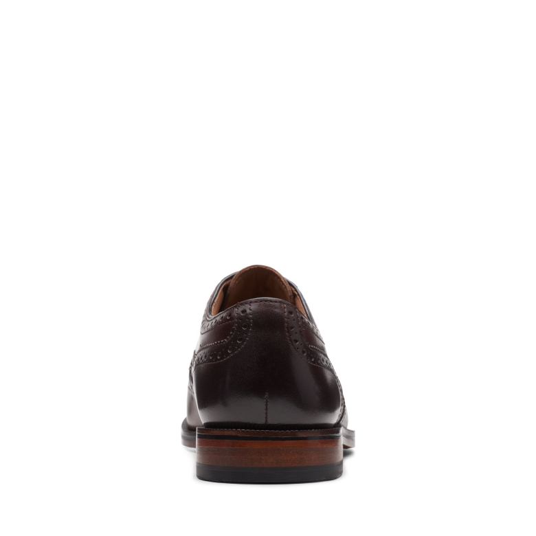 Craftdean Wing Clarks Dark Tan Lea