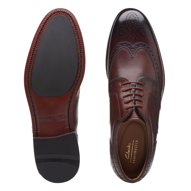 Craftdean Wing Clarks Dark Tan Lea