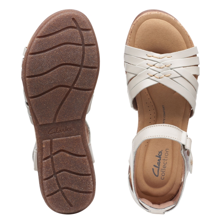 Weißes Leder Roseville Cove Clarks