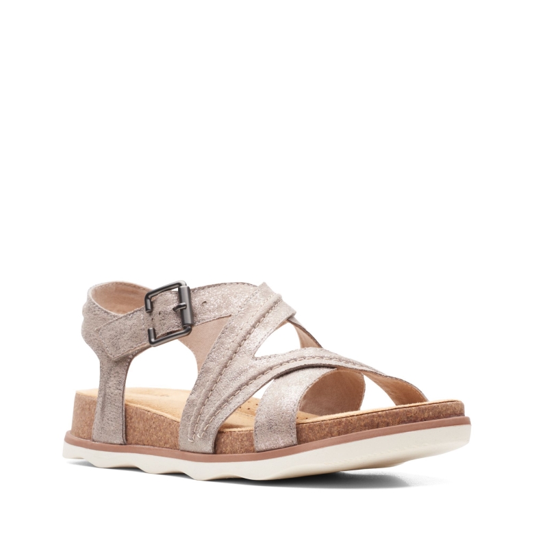 Taupe Metallic Clarks Brynn Ave