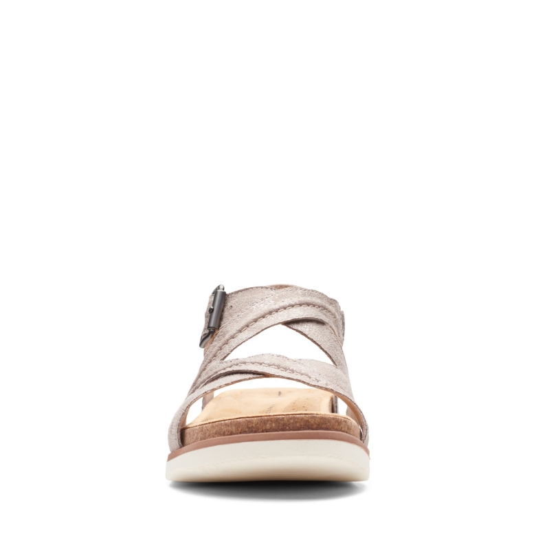 Taupe Metallic Clarks Brynn Ave
