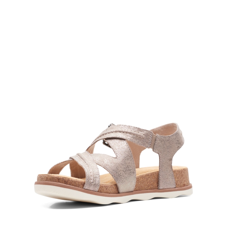 Taupe Metallic Clarks Brynn Ave