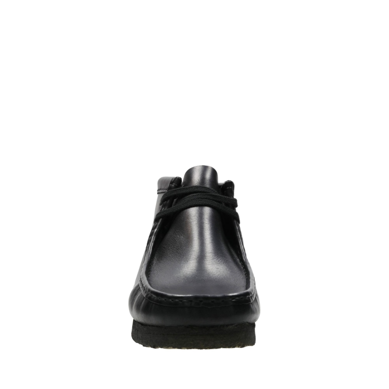 Wallabee Boot Clarks Schwarzes Leder