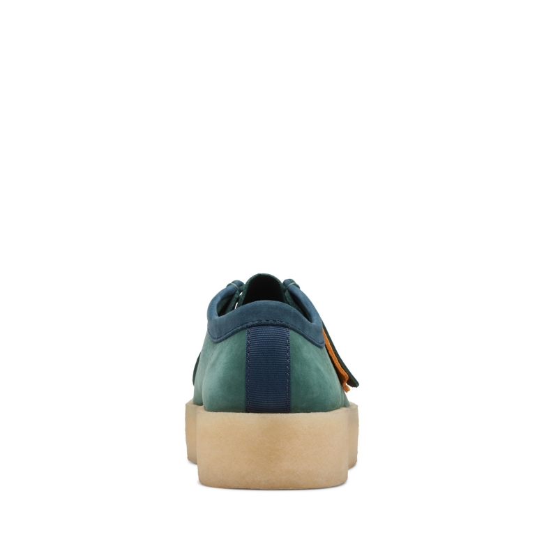 Blaugrüne Wallabee Cup Clarks